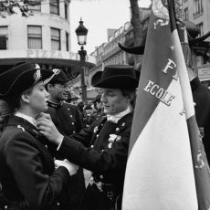 Les polytechniciennes avant le défilé du 14 Juillet