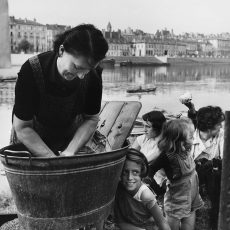 La lessive sur le quai de la Saône