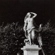 Entretien de la statue « L&rsquo;Air » dans le parc du château de Versailles